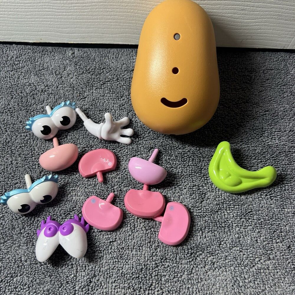 Playskool Mrs. Potato Head Body & 11 Mix and Match Parts Accessories Hasbro Lot